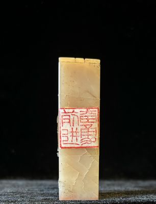 博古吉纹方章 （附篆刻 ：奋勇前进）