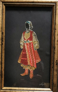 马其顿民族服装 （金线画）