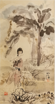 芭蕉树下笛声脆