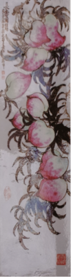 长寿图 （瓷片画）