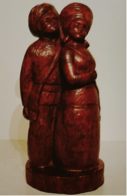 对歌（木雕 - 龙眼木）