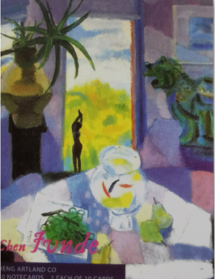 《陈钧德油画明信套》